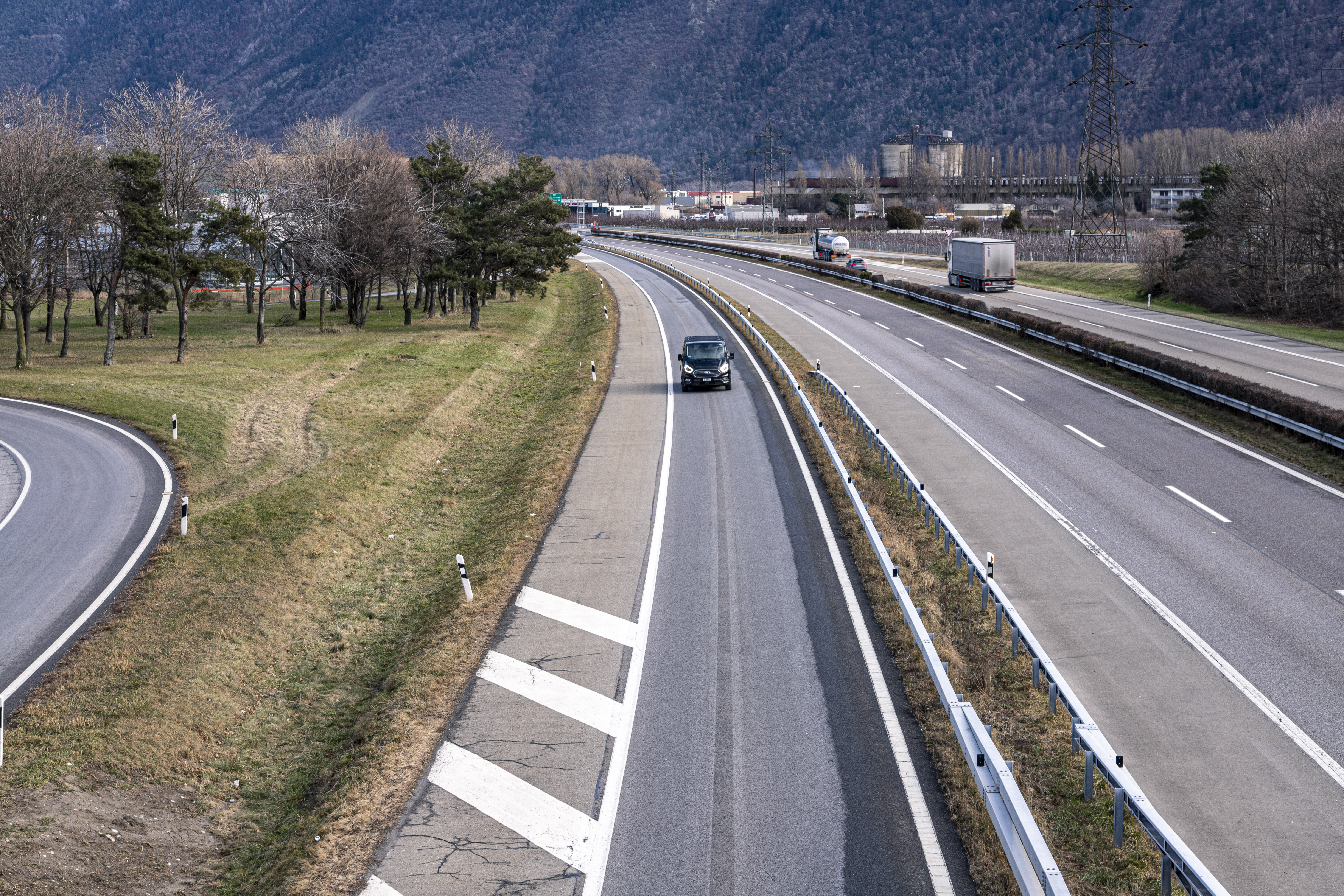 Fermetures prévues sur l'autoroute à Martigny